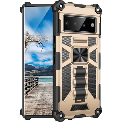 Armor Shockproof TPU + PC Magnetic Phone Case with Holder