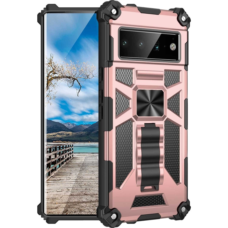 Armor Shockproof TPU + PC Magnetic Phone Case with Holder