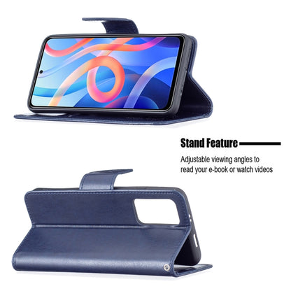 Two Butterflies Embossing Pattern Horizontal Flip Leather Phone Case with Holder & Card Slot & Wallet & Lanyard, For Xiaomi Redmi Note 11 5G