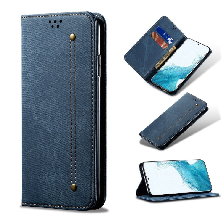 Denim Texture Casual Style Horizontal Flip Leather Case with Holder & Card Slots & Wallet