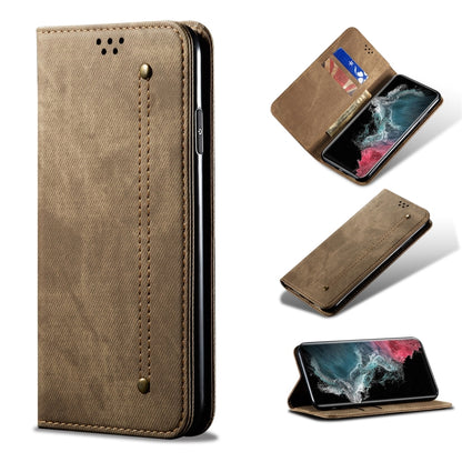 Denim Texture Casual Style Horizontal Flip Leather Case with Holder & Card Slots & Wallet, For Samsung Galaxy S22 5G, For Samsung Galaxy S22+ 5G, For Samsung Galaxy S22 Ultra 5G