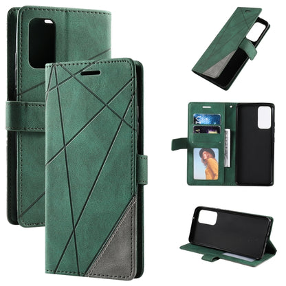 Skin Feel Splicing Horizontal Flip Leather Phone Case