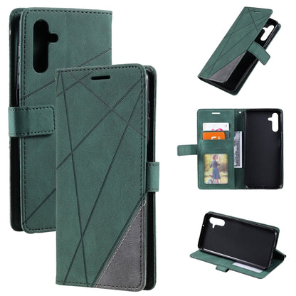 Skin Feel Splicing Horizontal Flip Leather Phone Case