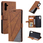 Skin Feel Splicing Horizontal Flip Leather Phone Case