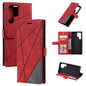 Skin Feel Splicing Horizontal Flip Leather Phone Case, For Samsung Galaxy S22 Ultra 5G