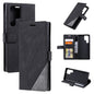 Skin Feel Splicing Horizontal Flip Leather Phone Case, For Samsung Galaxy S22 Ultra 5G