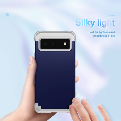 3 in 1 Shockproof PC + Silicone Protective Phone Case, For Google Pixel 6
