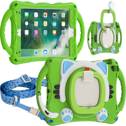 Cute Cat King Kids Shockproof EVA Protective Case with Holder & Shoulder Strap & Handle