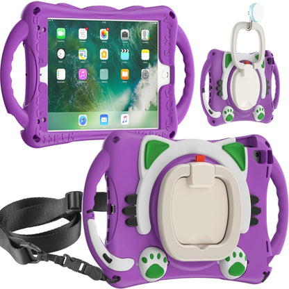 Cute Cat King Kids Shockproof EVA Protective Case with Holder & Shoulder Strap & Handle