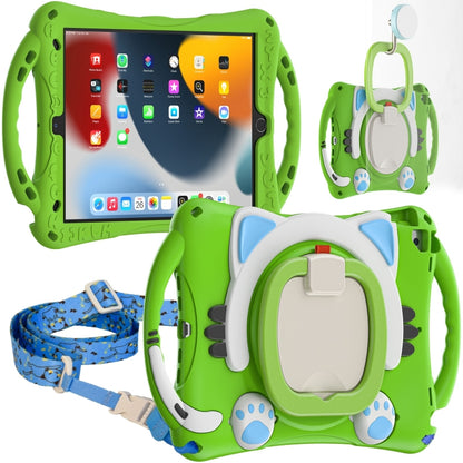 Cute Cat King Kids Shockproof EVA Protective Case with Holder & Shoulder Strap & Handle