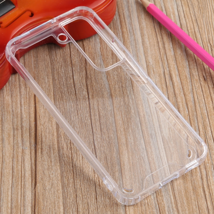 Four-corner Shockproof Transparent TPU + PC Phone Case