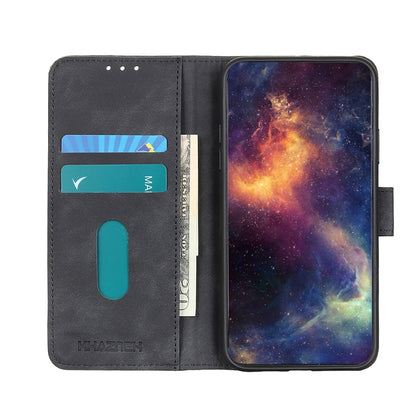 KHAZNEH Retro Texture PU + TPU Horizontal Flip Leather Phone Case with Holder & Card Slots & Wallet