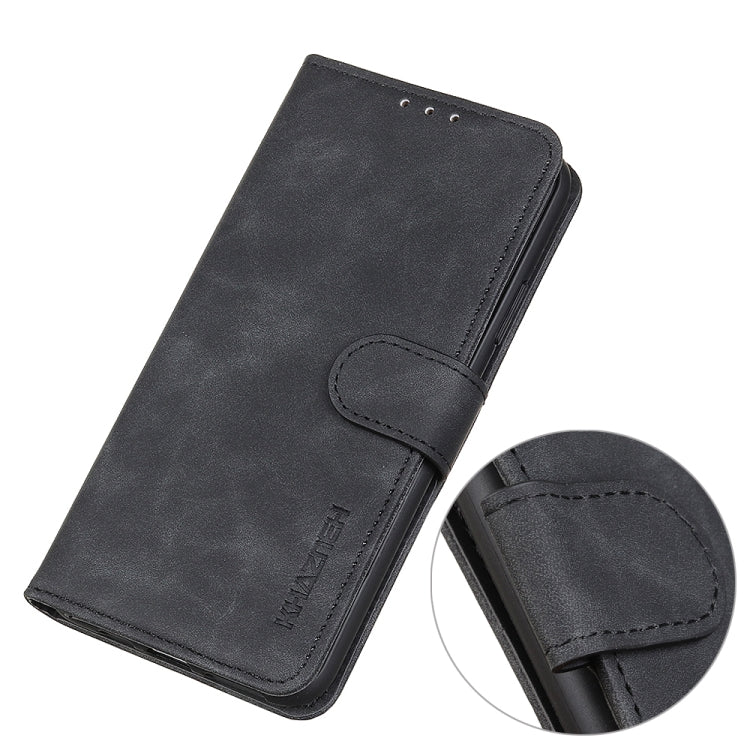 KHAZNEH Retro Texture PU + TPU Horizontal Flip Leather Phone Case with Holder & Card Slots & Wallet