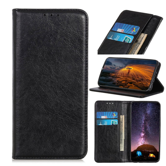 Magnetic Crazy Horse Texture Horizontal Flip Leather Phone Case with Holder & Card Slots & Wallet, For OnePlus 10 Pro