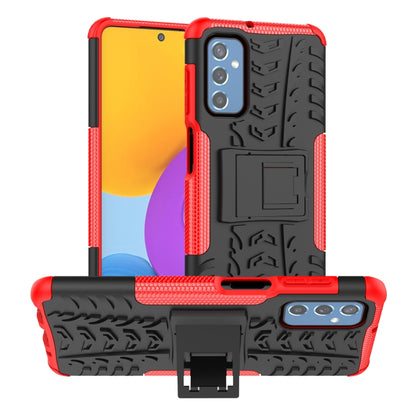 Tire Texture TPU + PC Phone Case with Holder, For Samsung Galaxy M52 5G
