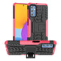Tire Texture TPU + PC Phone Case with Holder, For Samsung Galaxy M52 5G