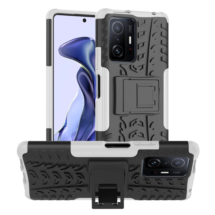 Tire Texture TPU + PC Phone Case with Holder, For Xiaomi Mi 11T, For Nokia G300, For Samsung Galaxy S22 Ultra 5G
