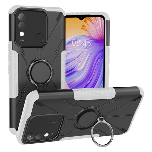 Armor Bear Shockproof PC + TPU Phone Case with Ring Holder, For Tecno Spark 8