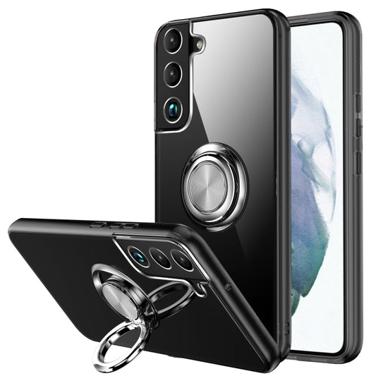 Shockproof Matte Transparent TPU Phone Case with Ring Holder