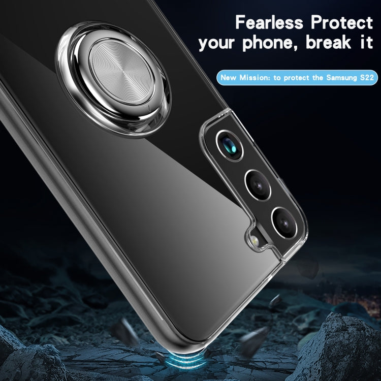 Shockproof Matte Transparent TPU Phone Case with Ring Holder