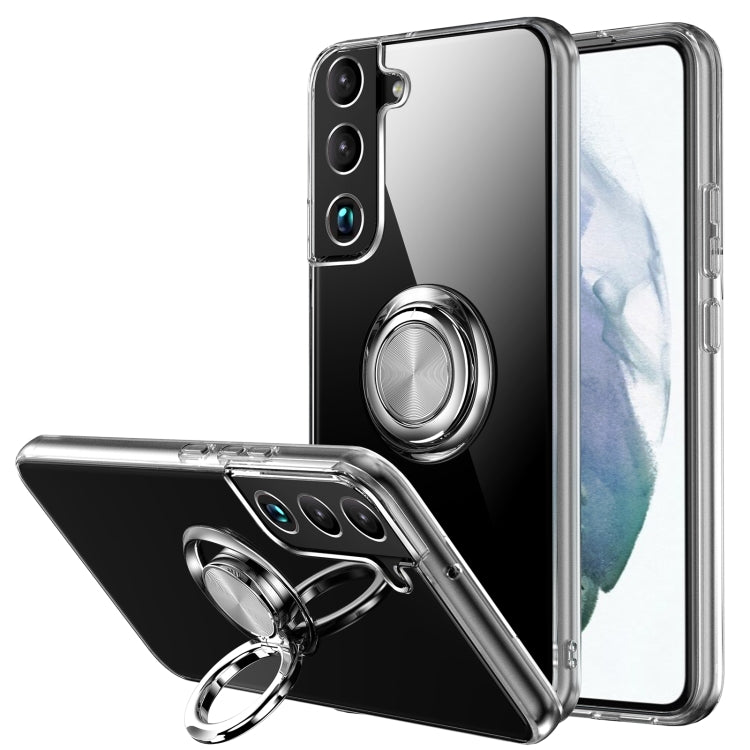 Shockproof Matte Transparent TPU Phone Case with Ring Holder