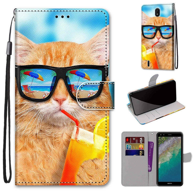 Coloured Drawing Cross Texture Horizontal Flip Leather Phone Case with Holder & Card Slots & Wallet & Lanyard, Series 1