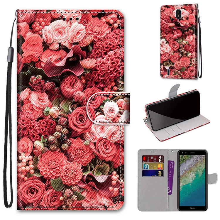 Coloured Drawing Cross Texture Horizontal Flip Leather Phone Case with Holder & Card Slots & Wallet & Lanyard, Series 1