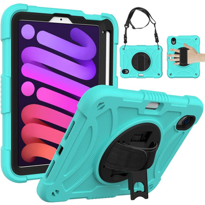 Shockproof PC + Silicone Combination Tablet Case with Holder & Hand Strap & Shoulder Strap