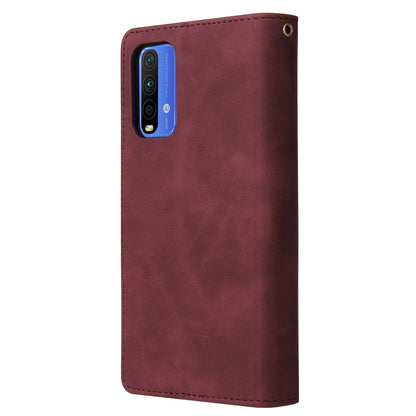 Multifunctional Phone Leather Case with Card Slot & Holder & Zipper Wallet & Photo Frame