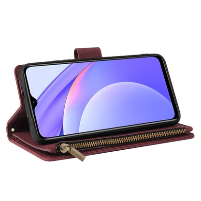 Multifunctional Phone Leather Case with Card Slot & Holder & Zipper Wallet & Photo Frame