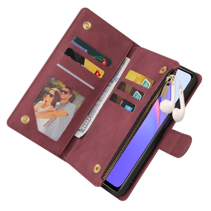 Multifunctional Phone Leather Case with Card Slot & Holder & Zipper Wallet & Photo Frame