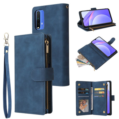 Multifunctional Phone Leather Case with Card Slot & Holder & Zipper Wallet & Photo Frame