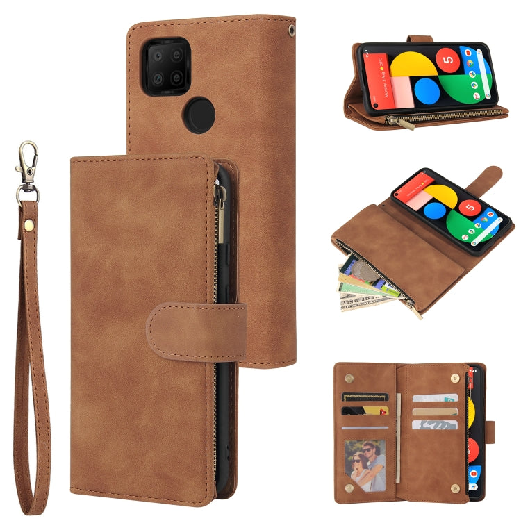 Multifunctional Phone Leather Case with Card Slot & Holder & Zipper Wallet & Photo Frame