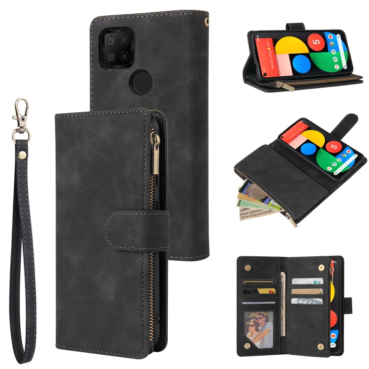 Multifunctional Phone Leather Case with Card Slot & Holder & Zipper Wallet & Photo Frame