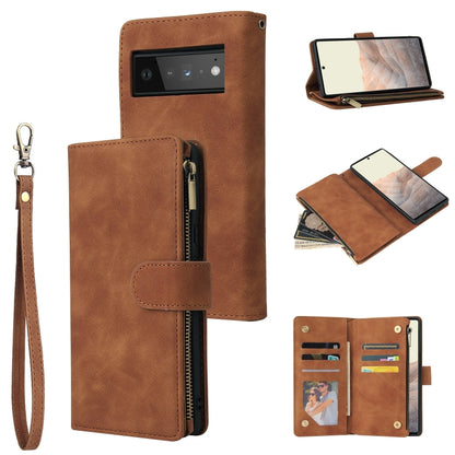 Multifunctional Phone Leather Case with Card Slot & Holder & Zipper Wallet & Photo Frame