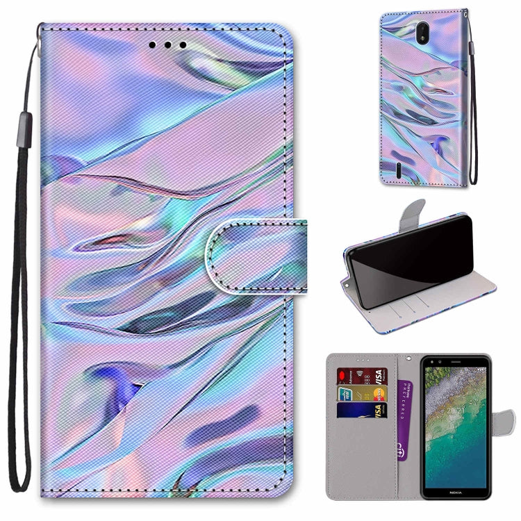 Coloured Drawing Cross Texture Horizontal Flip PU Phone Leather Case with Holder & Card Slots & Wallet & Lanyard(Colorful Layer, Series 1