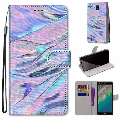 Coloured Drawing Cross Texture Horizontal Flip PU Phone Leather Case with Holder & Card Slots & Wallet & Lanyard(Colorful Layer, Series 1