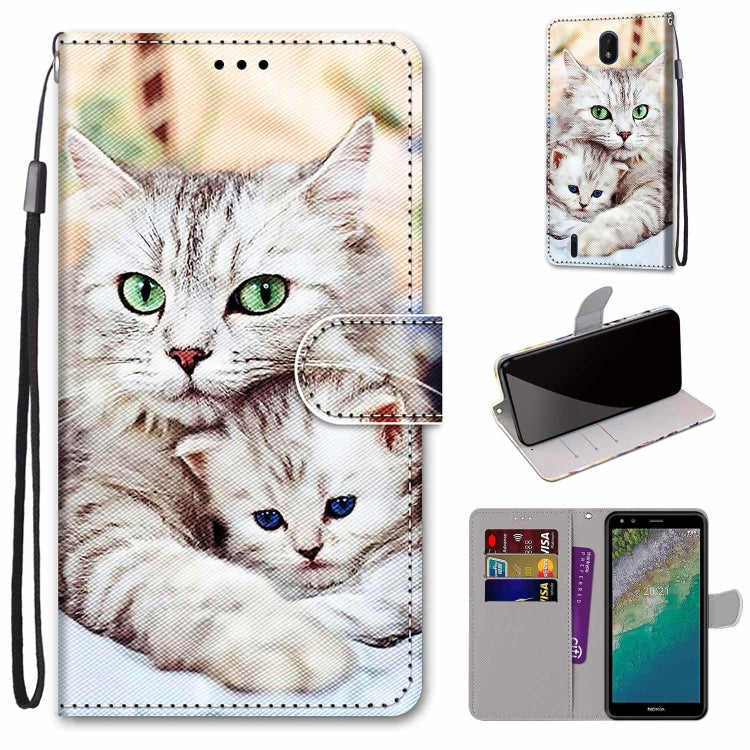 Coloured Drawing Cross Texture Horizontal Flip PU Phone Leather Case with Holder & Card Slots & Wallet & Lanyard(Colorful Layer, Series 1
