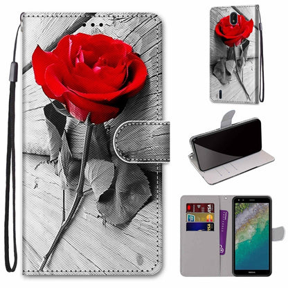 Coloured Drawing Cross Texture Horizontal Flip PU Phone Leather Case with Holder & Card Slots & Wallet & Lanyard(Colorful Layer, Series 1