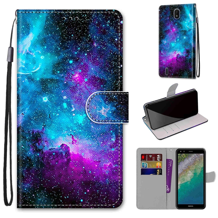 Coloured Drawing Cross Texture Horizontal Flip PU Phone Leather Case with Holder & Card Slots & Wallet & Lanyard(Colorful Layer, Series 1