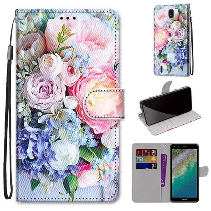 Coloured Drawing Cross Texture Horizontal Flip PU Phone Leather Case with Holder & Card Slots & Wallet & Lanyard(Colorful Layer, Series 1