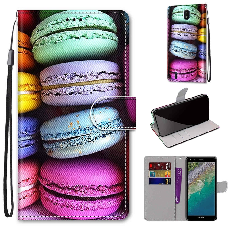 Coloured Drawing Cross Texture Horizontal Flip PU Phone Leather Case with Holder & Card Slots & Wallet & Lanyard(Colorful Layer, Series 1