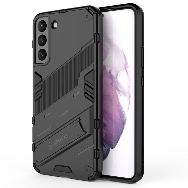 Punk Armor 2 in 1 PC + TPU Shockproof Phone Case with Invisible Holder