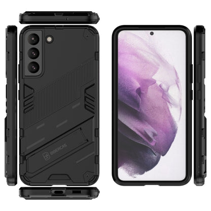 Punk Armor 2 in 1 PC + TPU Shockproof Phone Case with Invisible Holder