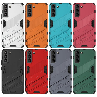 Punk Armor 2 in 1 PC + TPU Shockproof Phone Case with Invisible Holder