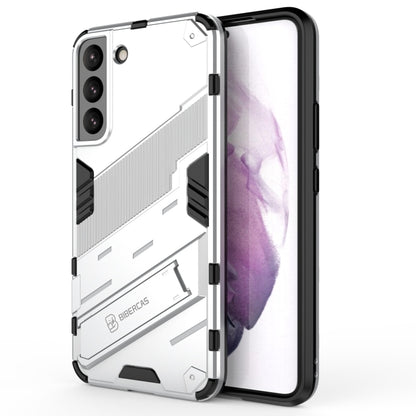 Punk Armor 2 in 1 PC + TPU Shockproof Phone Case with Invisible Holder