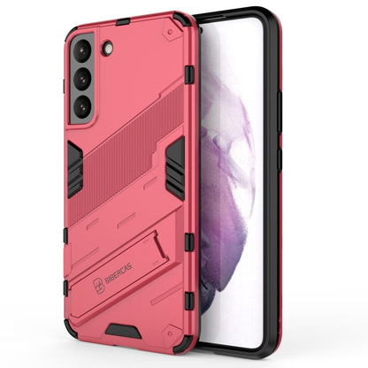 Punk Armor 2 in 1 PC + TPU Shockproof Phone Case with Invisible Holder, For Samsung Galaxy S22+ 5G, For Samsung Galaxy S22 Ultra 5G, For Samsung Galaxy S22 5G