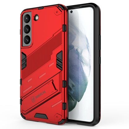 Punk Armor 2 in 1 PC + TPU Shockproof Phone Case with Invisible Holder