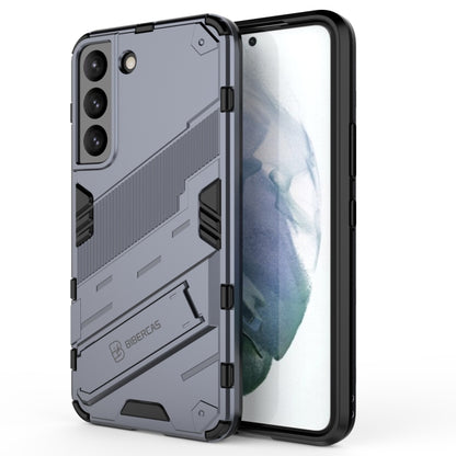 Punk Armor 2 in 1 PC + TPU Shockproof Phone Case with Invisible Holder