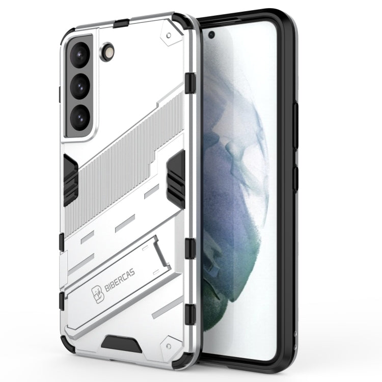 Punk Armor 2 in 1 PC + TPU Shockproof Phone Case with Invisible Holder